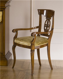 мебель из массива комплект купить Giglio кресло дерева итальянское онлайн производство Италии для гостиной Жиглио цвет вишня каталог классическая со склада в Москве