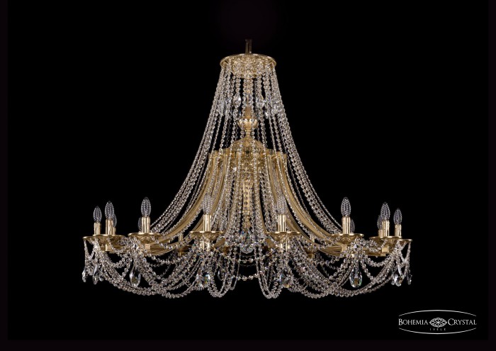 фото Люстра Bohemia Ivele Crystal 1771/16/490/C/G