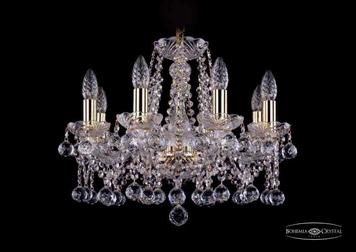 фото Люстра Bohemia Ivele Crystal 1413/8/165/G/Balls