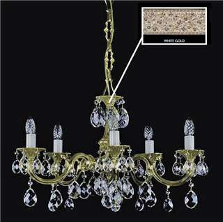 фото Люстра ArtGlass ALICE V. WHITE GOLD CE