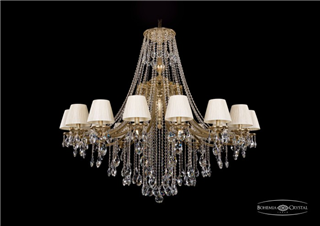 фото Люстра Bohemia Ivele Crystal 1771/16/490/B/G/SH33-160