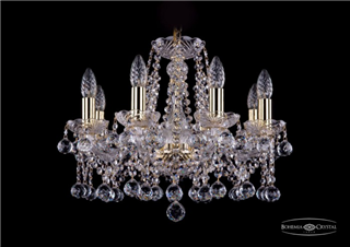 фото Люстра Bohemia Ivele Crystal 1413/8/165/G/Balls