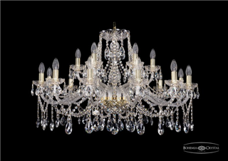 фото Люстра Bohemia Ivele Crystal 1413/12+6/360/G