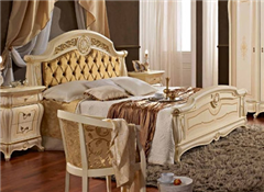 Фото спальня Mobil Piu ducale Дукале слоновая кость кровать