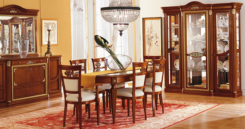 купить онлайн в каталоге складской программе со склада в Москве Итальянская мебель произведена в Италии гостиная комплект Capri (Капри) цвет орех