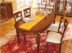 Капри купить цвет орех со склада Москве Capri  каталог классический онлайн стол овальный  итальянские  из массива производство Италия гостиная комплект мебели