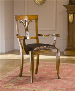 купить производства Италия кресло дерева Москве мебели из массива для итальянские гостиной Жиглио каталог классика цвет вишня Giglio со склада онлайн