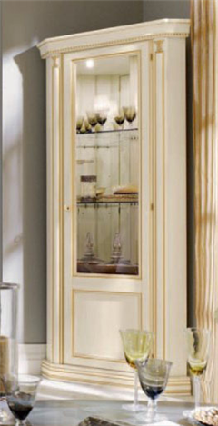 складская программа итальянская гостиная производства Италия мебель купить онлайн классической  со склада в Москве Анжелика-бежевый  массив витрину угловую