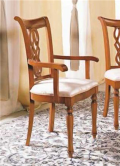 купить вишня онлайн со склада в Москве классическая стул с подлокотниками гостиная Tiffany производства Италия складская программа Тифани итальянская  массив