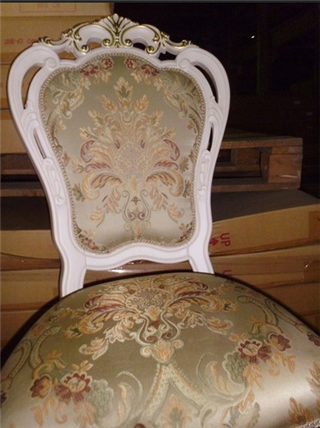 Фото гостиная Китая Афина белая с золотом стул
