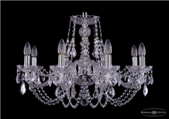 фото Люстра Bohemia Ivele Crystal 1406/8/240/Ni/Leafs