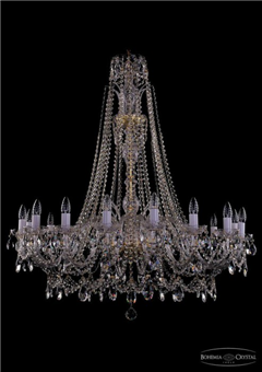 фото Люстра Большая Bohemia Ivele Crystal 1411/16/400/XL-115/G