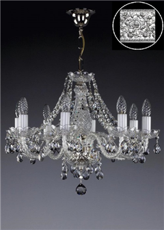 фото Люстра ArtGlass MAGDA VIII. FULL CUT NICKEL CE