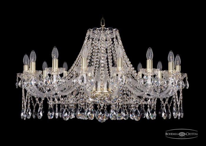 фото Люстра Bohemia Ivele Crystal 1413/16/360/G