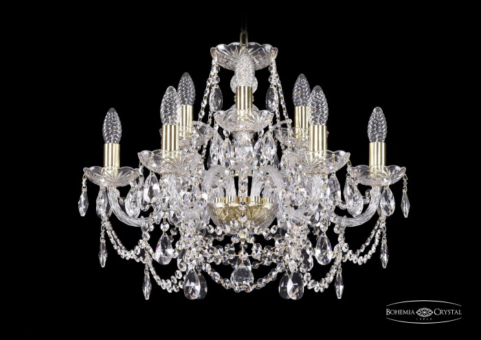 фото Люстра Bohemia Ivele Crystal 1411/6+3/195/G
