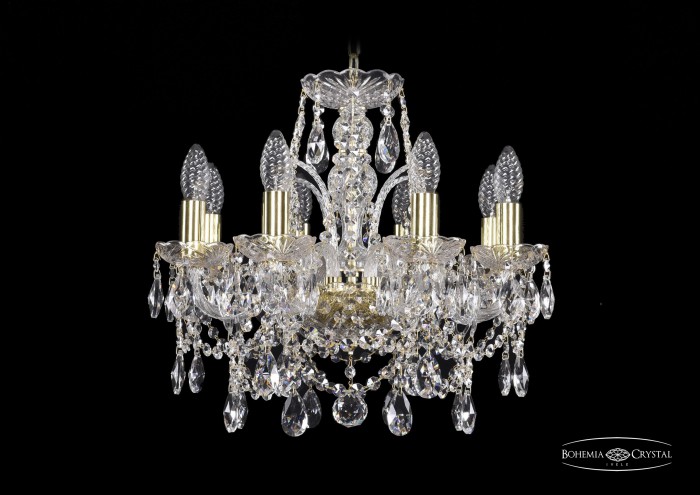 фото Люстра Bohemia Ivele Crystal 1411/8/141/G