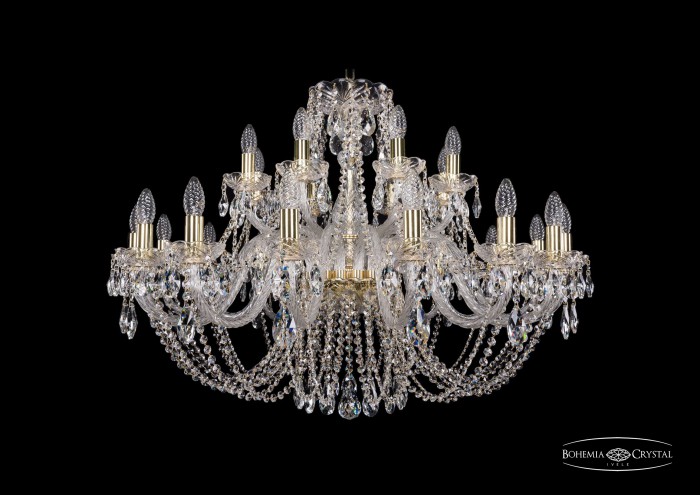 фото Люстра Bohemia Ivele Crystal 1406/16+8/360/G