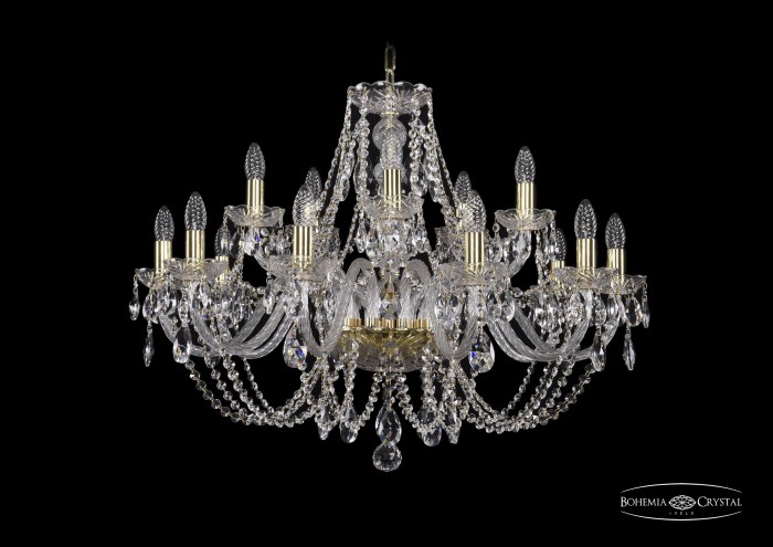 фото Люстра Bohemia Ivele Crystal 1406/10+5/300/G