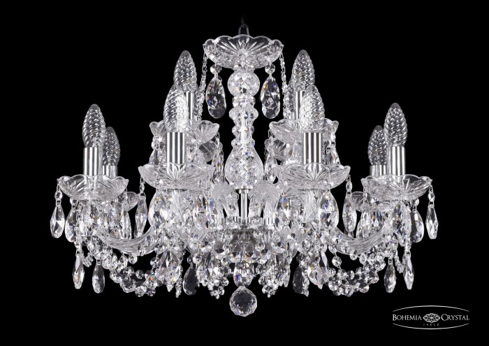 фото Люстра Bohemia Ivele Crystal 1402/8+4/195/Ni