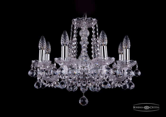 фото Люстра Bohemia Ivele Crystal 1402/8/160/Ni/Balls