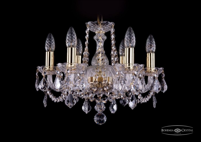 фото Люстра Bohemia Ivele Crystal 1402/6/141/G/Leafs