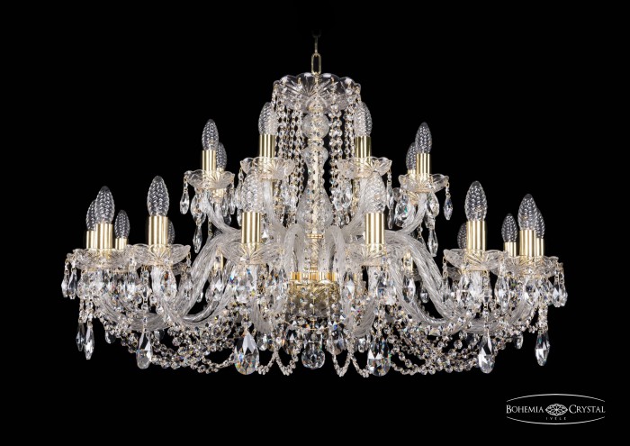 фото Люстра Bohemia Ivele Crystal 1402/16+8/360/G