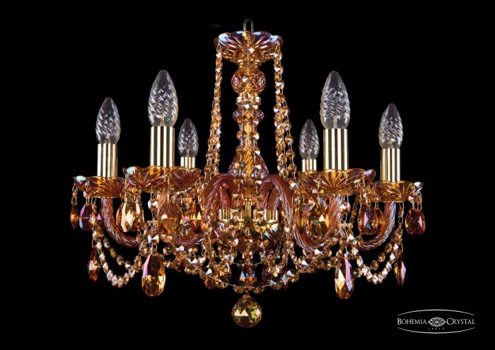 фото Люстра Bohemia Ivele Crystal 1402/6/160/G/M711