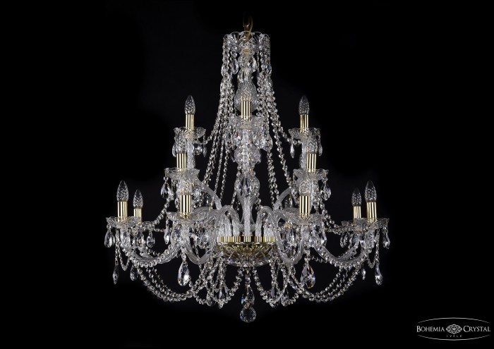 фото Люстра Bohemia Ivele Crystal 1406/8+4+4/300-89/G