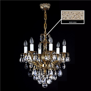 фото Люстра ArtGlass ETELA VI. WHITE GOLD CE