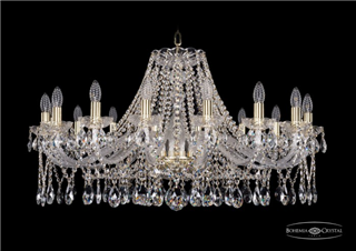 фото Люстра Bohemia Ivele Crystal 1413/16/360/G