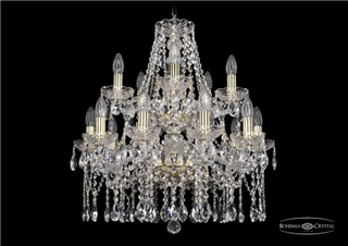 фото Люстра Bohemia Ivele Crystal 1413/10+5/200/2d/G