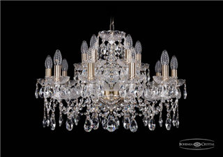 фото Люстра Bohemia Ivele Crystal 1413/10+5/220/Pa