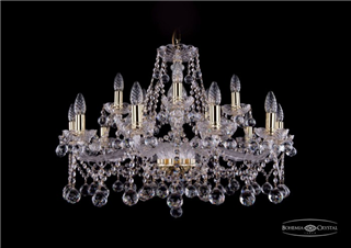 фото Люстра Bohemia Ivele Crystal 1413/10+5/300/G/Balls
