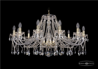 фото Люстра Bohemia Ivele Crystal 1413/12/360/G