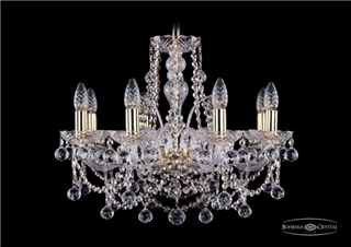 фото Люстра Bohemia Ivele Crystal 1411/8/195/G/Balls