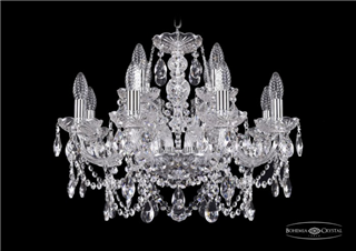 фото Люстра Bohemia Ivele Crystal 1411/8+4/195/Ni