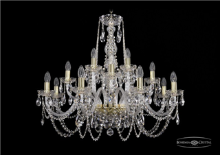 фото Люстра Bohemia Ivele Crystal 1402/8+4+4/300-74/G