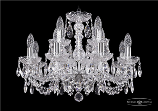 фото Люстра Bohemia Ivele Crystal 1402/8+4/195/Ni