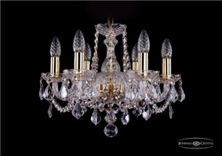 фото Люстра Bohemia Ivele Crystal 1402/6/141/G/Leafs