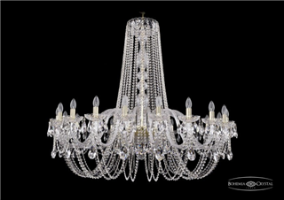 фото Люстра Bohemia Ivele Crystal 1402/20/460/h-115/G