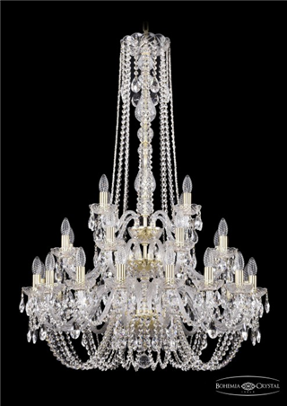 фото Люстра Bohemia Ivele Crystal 1402/16+8+4/300/h-123/3d/G