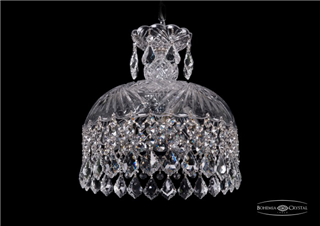 фото Люстра Bohemia Ivele Crystal 7715/30/Ni/Leafs