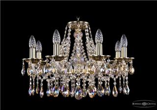 фото Люстра Bohemia Ivele Crystal 1613/8/200/GB/M701