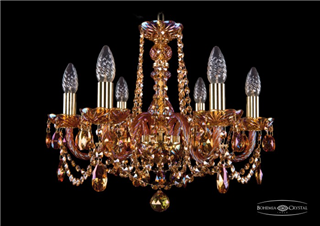 фото Люстра Bohemia Ivele Crystal 1402/6/160/G/M711