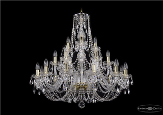 фото Люстра Большая Bohemia Ivele Crystal 1406/12+6+3/300/G