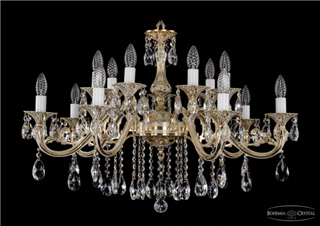 фото Люстра Bohemia Ivele Crystal 1703/14/320/B/GW