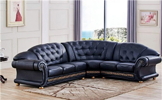 Фото Мягкая мебель Versace (чёрн.) Китай угловой диван