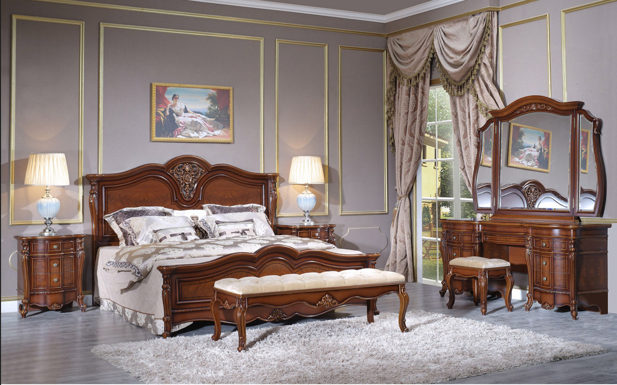 Милана спальни Китая классическая мебель